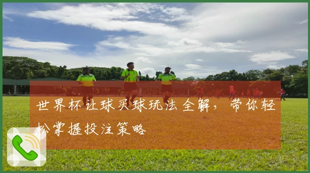 世界杯让球买球玩法全解，带你轻松掌握投注策略